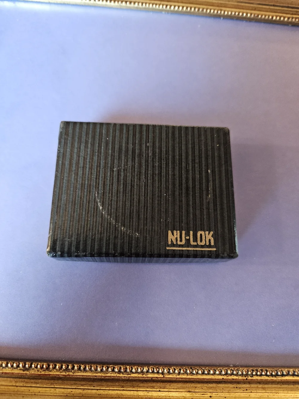 Vintage Nu-Lok Gold Tie Bar with Chain - Men's Accessory NIB